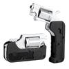 Toy Alloy Foldable Toy Gun Left Wheel Metal Model Gun Switch-Gun Folding Simulation Toy Soft Bullet Gun With Plastic Bullets