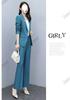 Spring 2025 Slim Fit Fashion Suit: Women's Two-Piece Set with Micro Flare Pants