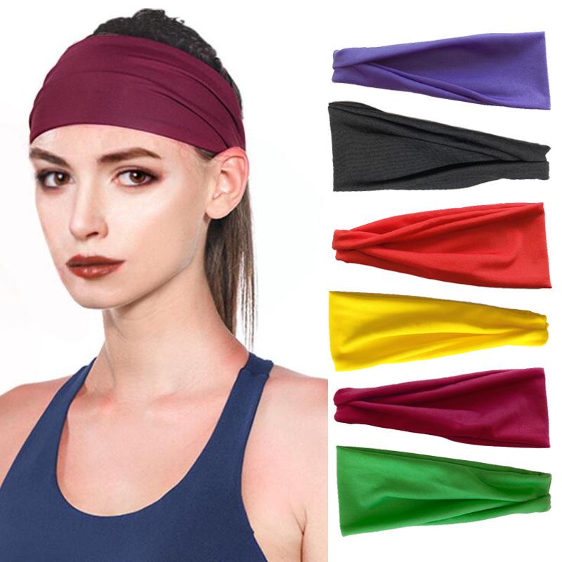 Unisex Sports Headband: Sweat-Absorbing Yoga Hair Band for Running