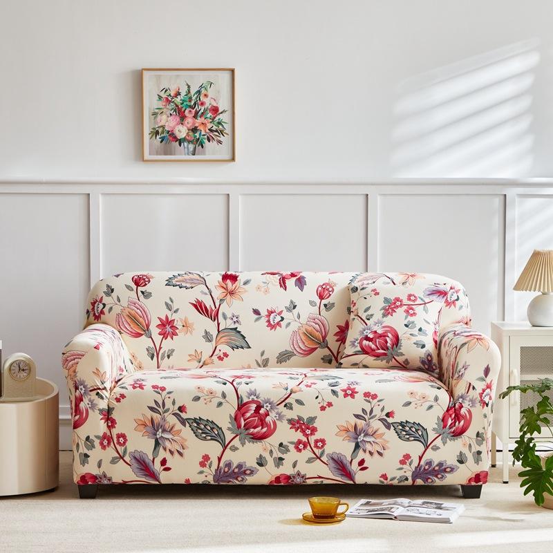 Anti Slip and Dust Proof Fabric Sofa Cover Cloth Ins Wind Elastic Sofa Cover Sofa Towel All Inclusive for All Seasons