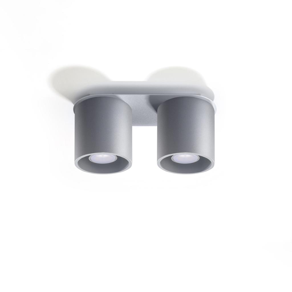 Plafon Orbis 2 Gu10 Szary Alu Sollux Sl.0055