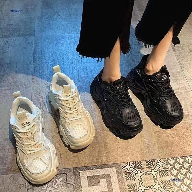 European Dad Shoes Women's Ins Tide 2025 New Summer Platform Casual Shoes Show Small Versatile Sports Shoes
