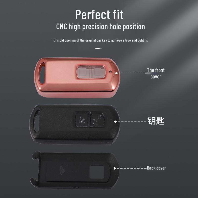 Honda Motorcycle Key Cover for Click150/Vario 2-Button - Protective Shell Buckle