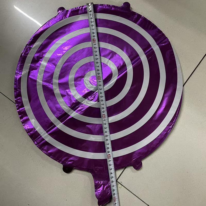 

18-Inch Round Lollipop Foil Balloon for Children s Parties and Festivals леденец/фиолетовый