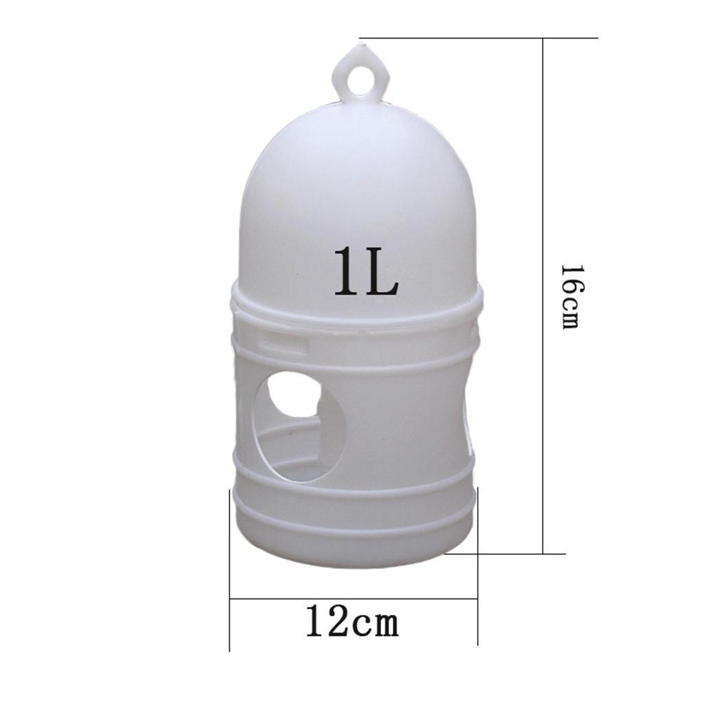 1L Pigeon Water Dispenser Practical Birds Water Feeder Birds Waterer Home Large Capacity Bird Drinker Bottle with Hanging Handle