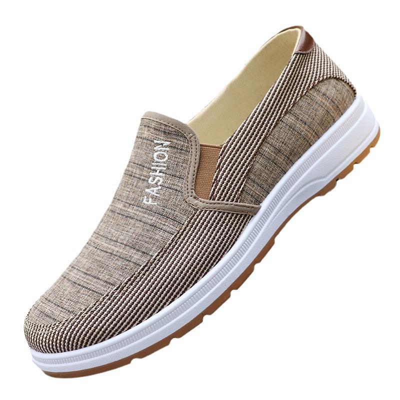 Foreign Trade Cloth Shoes Men's Manufacturers Cloth Shoes Summer Canvas Shoes Men's Shoes Comfortable and Breathable Old Beijing Cloth Shoes Work Shoe