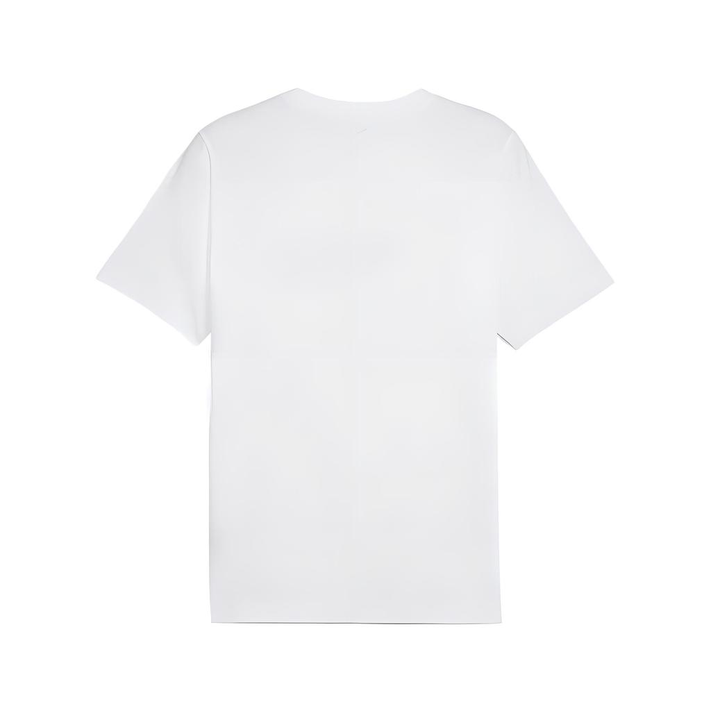 Puma T Shirts Men's White Crew Neck Moderate Straight Fit 688945-02