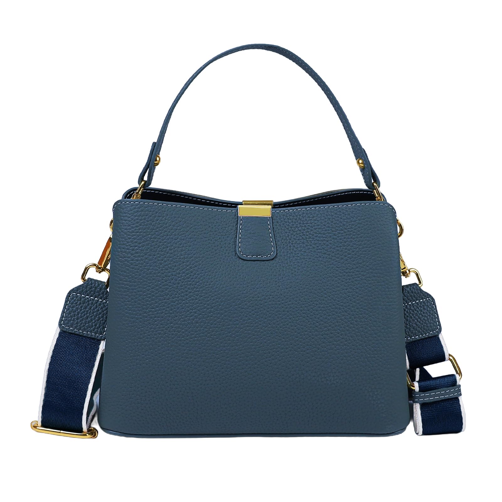 

Плечова Преміальна Натуральна Сумка-Кросбоді Зі Стоячими Основами Знизу Велика Популярна для Поїздок [imeetu] Жіноча Сумка 3-в-1, Шкіряна, 3-Відділення,