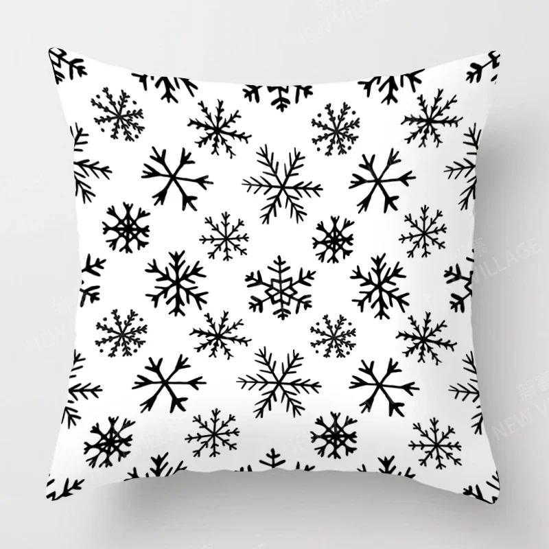 Christmas Series Pillowcases Sofas Cushion Covers  Home Decor Can Be Customized for Holiday Celebrations 40x40 50x50 60x60 35x35