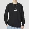Jordan Flight MVP Long Sleeve Crew T-Shirt with Letter Logo Print and Drop Shoulder Men Tops Black DV8433-010