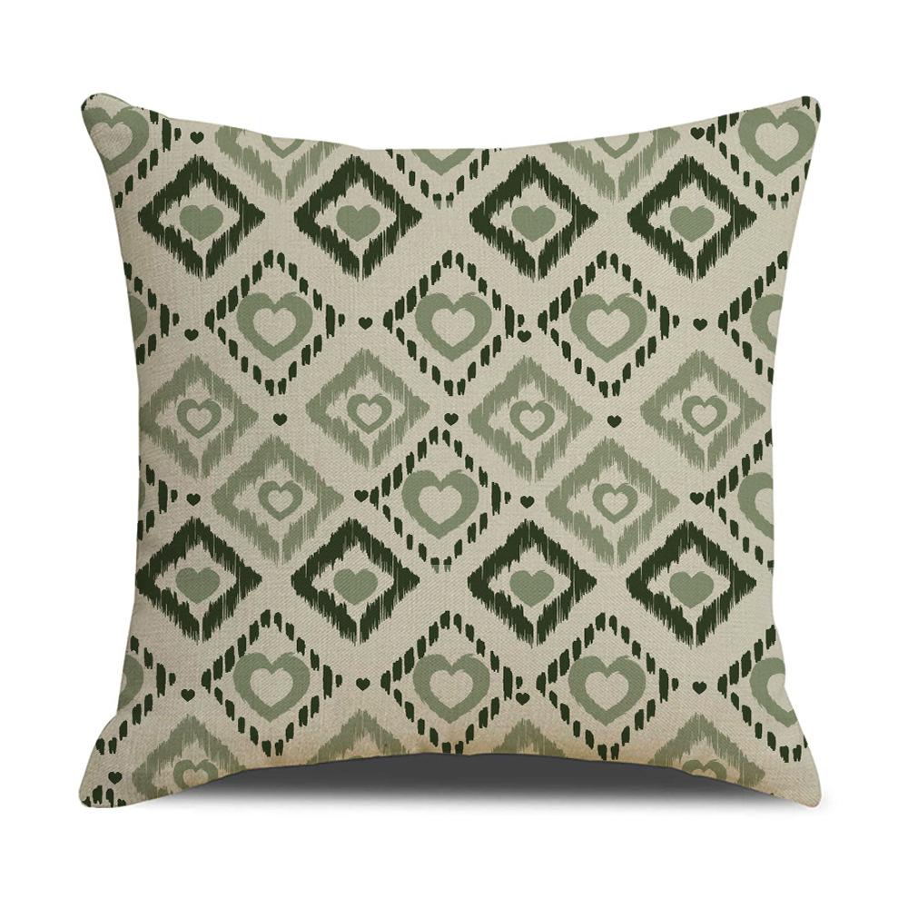 Green, Refreshing and Simple Style Pillowcase Dirt-resistant Car Pillow Interior Home Decoration Sofa Pillowcase