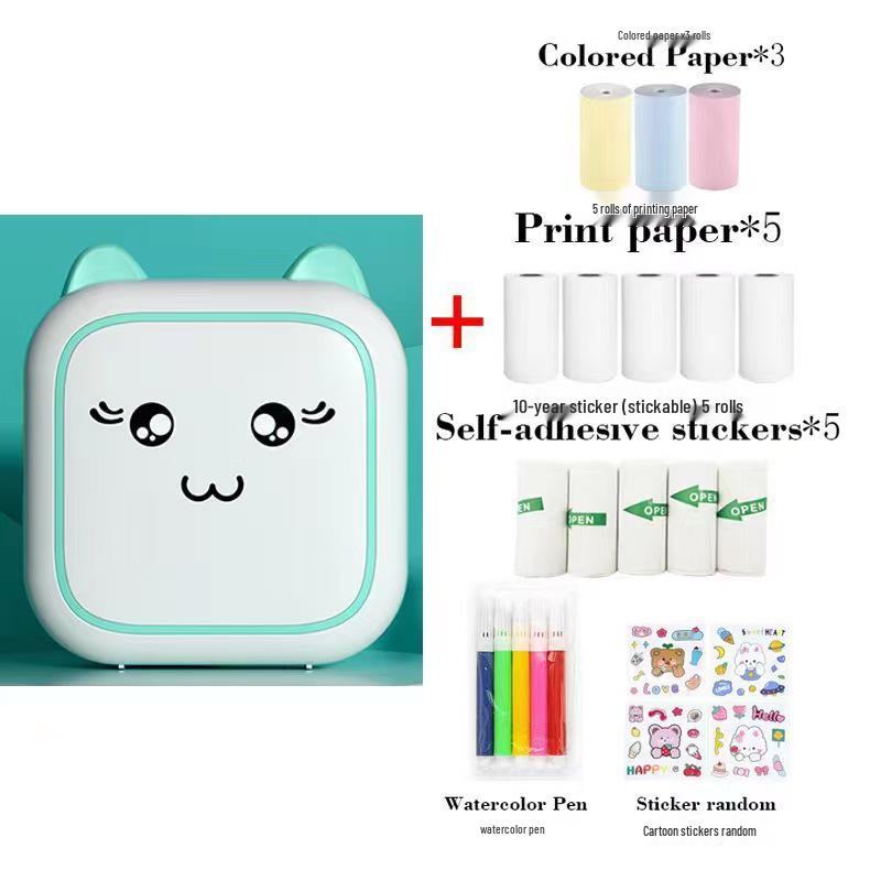 Wireless Bluetooth Portable Thermal Label & Photo Printer for Students