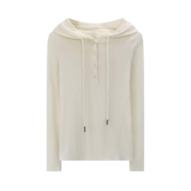 Stylish Slim-Fit Grey Half-Zip Hoodie for Women - 2025 Autumn/Winter Collection