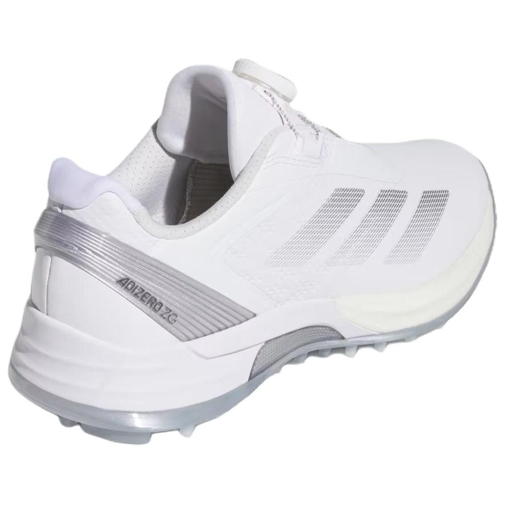 Adidas Adizero Zg Spikeless Fashion Comfortable Low Top Golf Shoes Women Golf Shoes White Silver JS1764