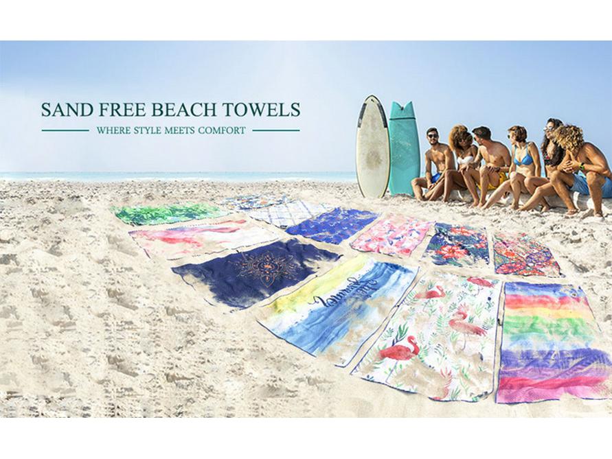 Poncho da surf per adulti con cappuccio in pile double-face - Asciugamano da spiaggia e per cambi ad asciugatura rapida.