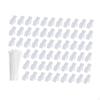 60 Pieces Cable Label Boxes Identification Practical with Ties Home and Office Wiring Clear Portable