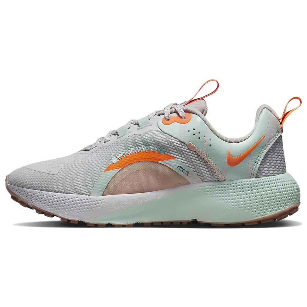 new Nike React Escape Run 2 Premium 'Light Grey Orange' Women's
