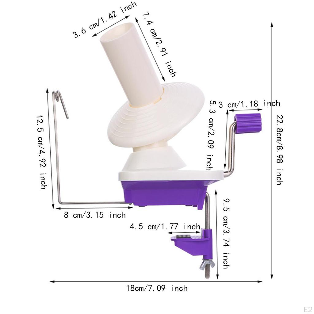 Hand Crank Yarn Winder Wool Portable Knitter Gift Needlecraft Practical Sturdy String Winding