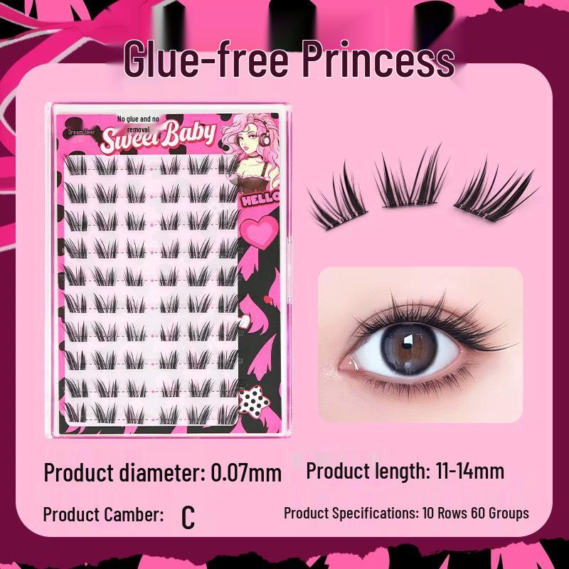 

Dream Deer Princess Fox Eye Fairy Lashes: Photogenic, Dense, Short-Front Long-Back Design