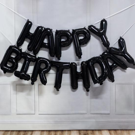 Happy Birthday Balloons Reusable Festive Fine Workmanship Birthday Party  Decorations Banner Balloons for Gathering