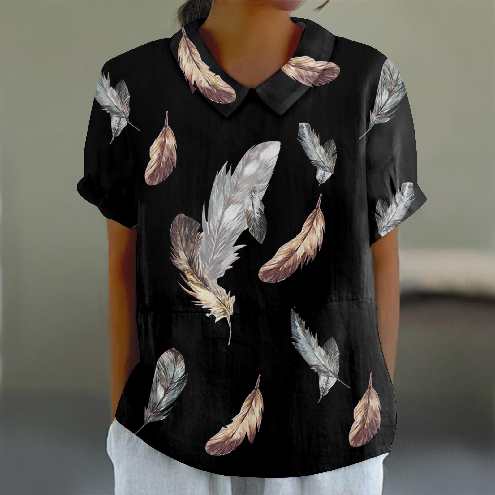 

Женская повседневная футболка-пуловер с короткими рукавами и цветочным принтом XXXL жёлтый