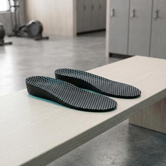Inner Heightening Insole Cushioned Foam for Men Women Shock Absorption Arch Massage Support for Running Walking Fitness