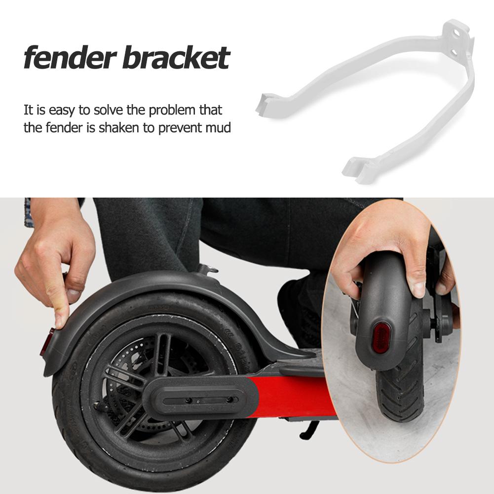 Para-lamas Traseiro Guarda-lamas + Suporte + Gancho + Lanterna Traseira Suporte para Para-lamas Traseiro de Scooter Elétrica Conjunto de Lanterna Traseira para M365