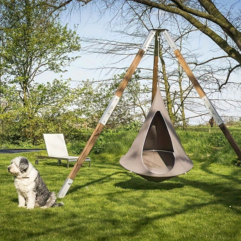 Hammock Outdoor Camping Travel Hammock Waterproof Hanging Hammock Sofa Hanging Swing Garden Hanging Tent Terrace Decoration verde