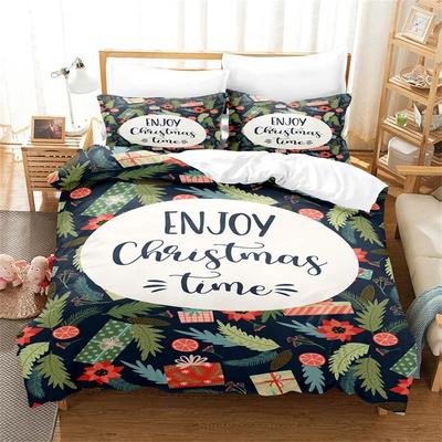 Weihnachtsbettwäsche-Set, Bettwäsche, Bettbezug, Kinderbettbezüge, Cartoon-Bettbezug, Kissenbezug, volle Größe, Dekor, Schlafzimmertextilien