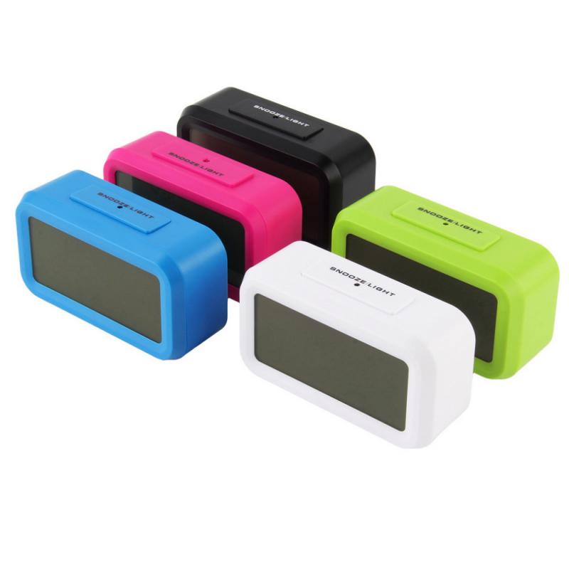 Kolorowe elektroniczne budziki, kalendarz podświetlany, termometr, zegary stołowe, cyfrowy zegarek stołowy LED do sypialni, domu