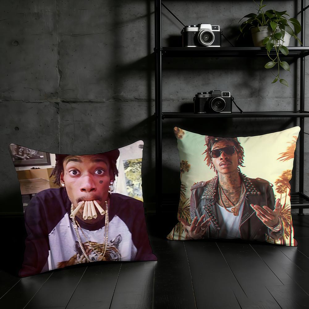 Rapper W-Wiz Khalifa Hip Hop Cushion Cover Home Office Birthday Anniversary Gifts Soft Skin Friendly Cushion Cover