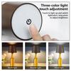 Wireless Bottle Table Lamp Touch Control of 3 Colors and Stepless Dimming Night Lamp For Bar Wine Bottle Decor Desk Lighting