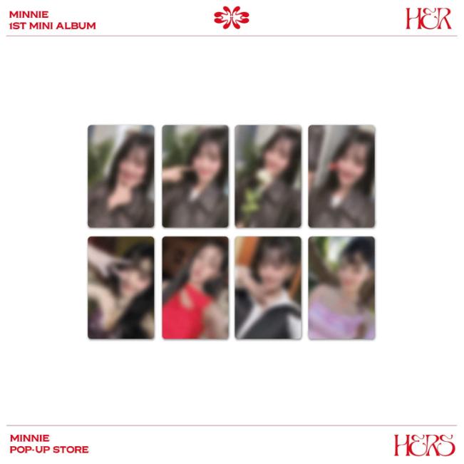 

Предварительный заказ MINNIE 1st Mini Album HER Official MD Photo Card Set