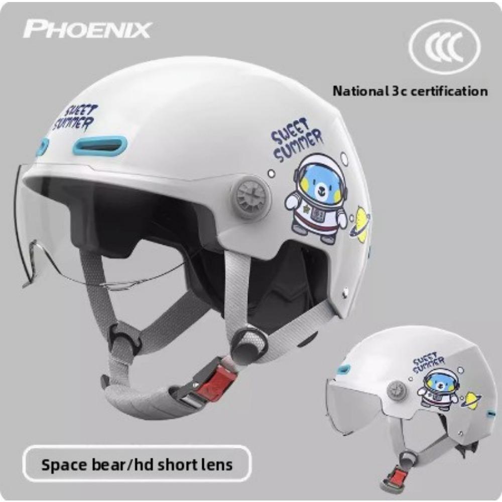Children's Electric Car Helmet Motorcycle Helmet Cartoon Half Helmet Summer Helmet Four Seasons Helmet
