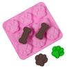 New Dog Cat Claw Bone Mold Pet Chew Toy Jelly Soap Cake Mold Baking Tool Dog Cat Footprint Paw Shapes Cake Molds Silicone Mold