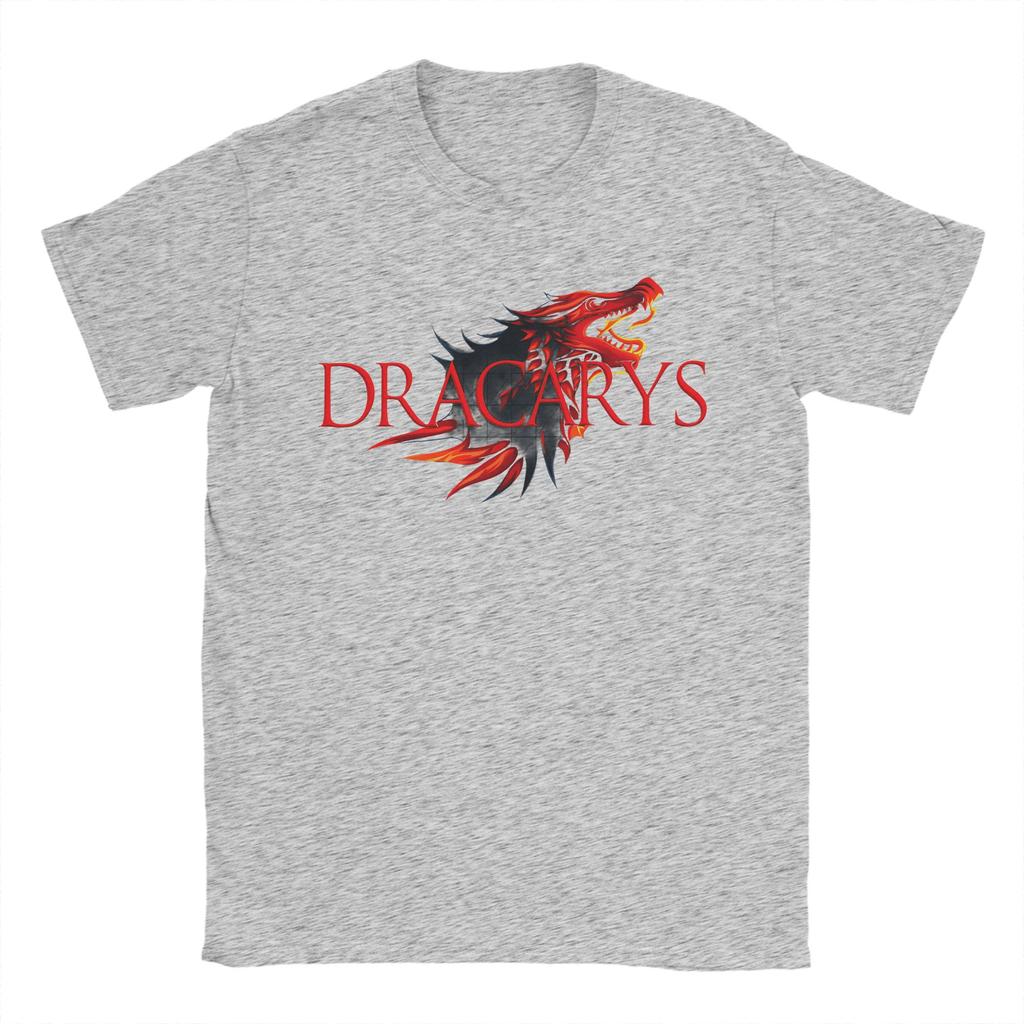 Dracarys Game Of Thrones Tshirt Summer Cotton Tshirts For Unisex Harajuku Pattern Tee Shirt Short Sleeve Y2k Fun Tees