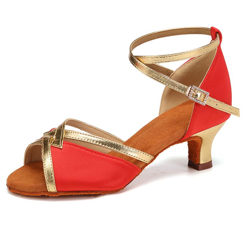 Latin Dance Shoes Women's High Heel Dance Shoes Tango Soft Bottom Dance Shoes Girls Salsa Ballroom Shoes