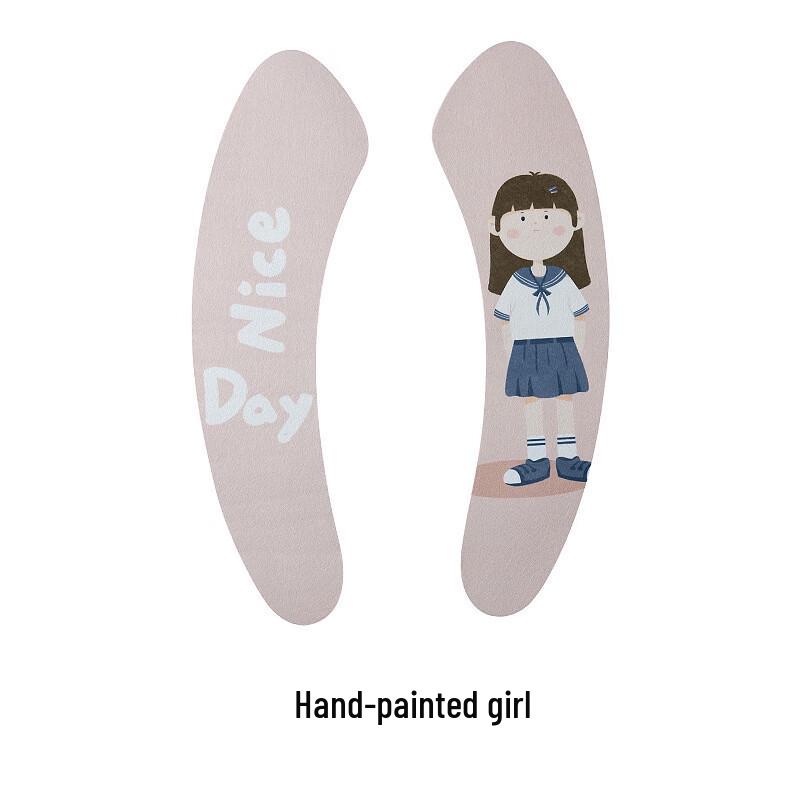 

Set of 3 Cartoon Hand-Painted Girl Washable Toilet Seat Covers