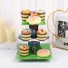 Sports Football Theme Party Cupcake Stand Holder Soccer 3-Tier Dessert Display Rack for Boy Birthday Baby Shower Party Decor