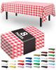 Pureegg Plastic Table Cloth Disposable 8 Pack, 54 x 108 Inch Table Cloths, Graduation Decorations Class of 2025, Graduation Party Tablecloths,