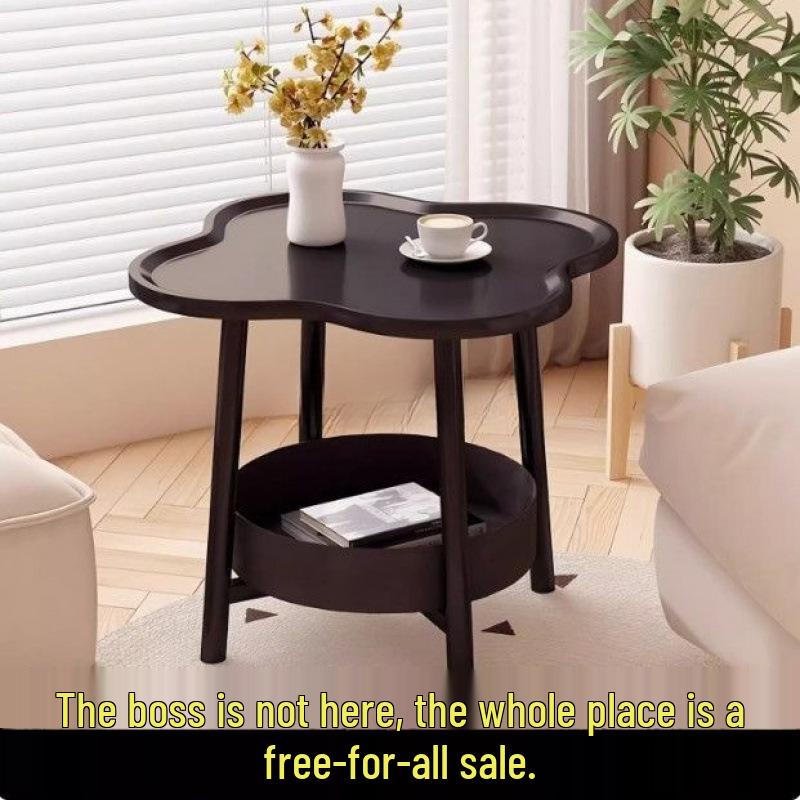 Creative Two-Layer Outdoor Table for Girls' Birthday, Casual Storage, Irregular Design - Free Shipping