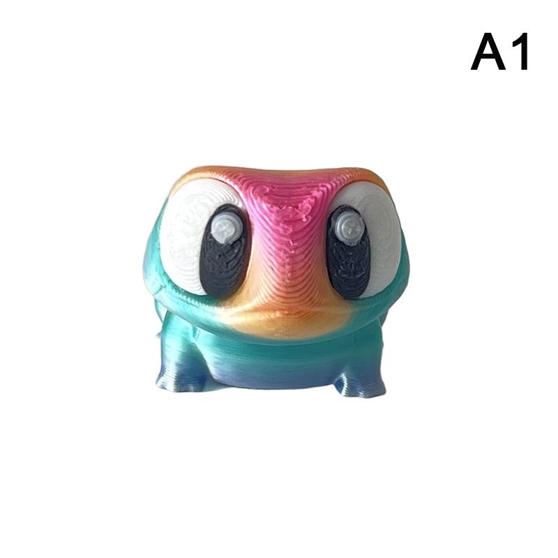 3D Printed Multi-Jointed Frog Cartoon Cemetery Frog Poseable Big-Eyed Frog Decor Statue Desktop Decoration Ornament Mini Gift