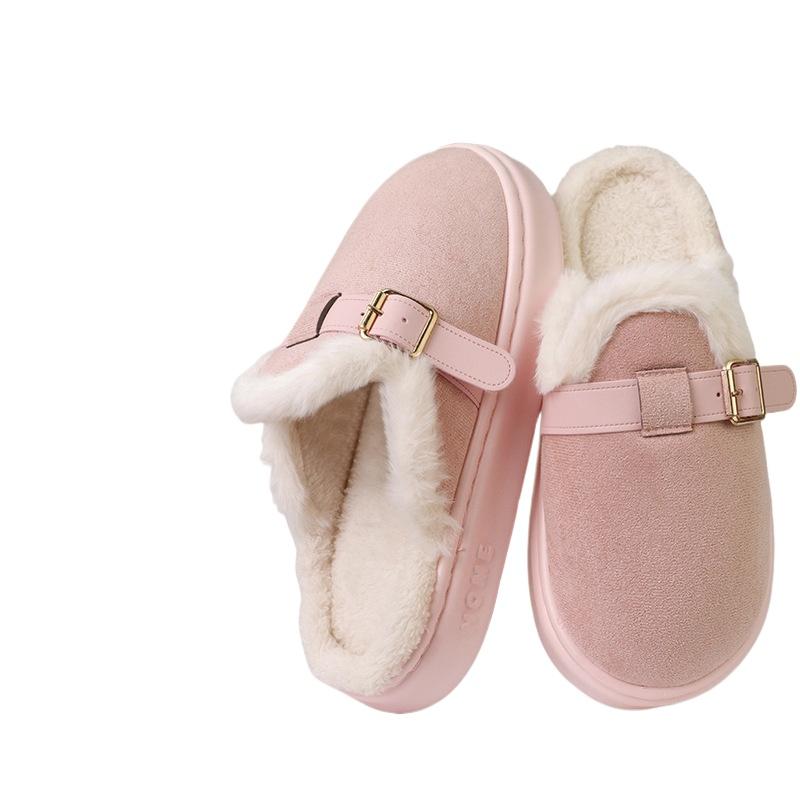 

Women S Cozy Fleece Slippers with Plush - Soft Slip-On House Shoes, All-Season Indoor/Outdoor Footwear, EVA Sole & Cushioned Insole,Indoor Footwear, 36-37