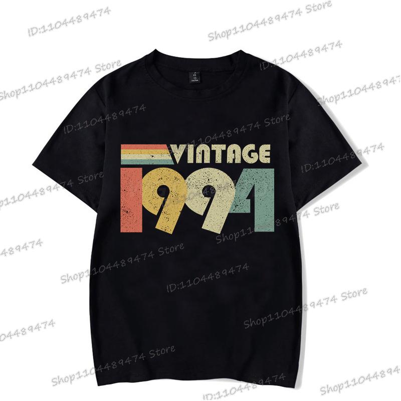 Summer Printed Vintage 1995 T Shirt Men Women Fashion 1990-1999 Design Streetwear Short Sleeve Birthday Year Harajuku Tshirts
