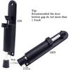 Kickdown Door Stop 2-Pack Easy Step Door Stopper Spring Loaded Telescopic Step On/Off Door Stopper Rubber Adjustable Heavy Duty Door Locks Holder