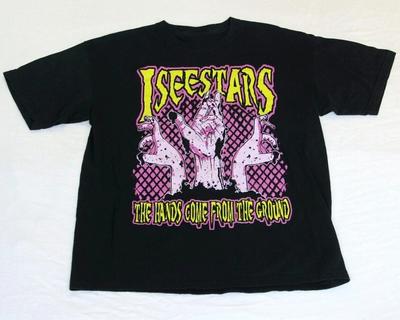 Vtg I SEE STARS Groupe Coton Noir Toutes Tailles Unisexe Chemise T-shirt Unisexe
