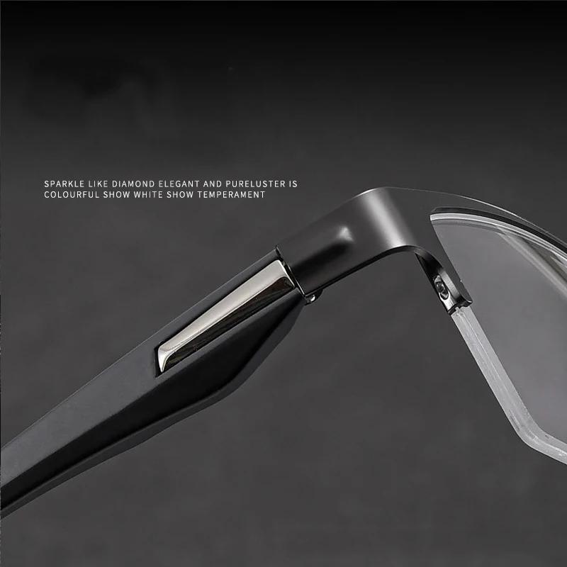 New Business Ultra Light Unisex Half Frame Myopia Glasses High Temperament Makes Face Smaller Anti-Blue Light Myopia Glasses