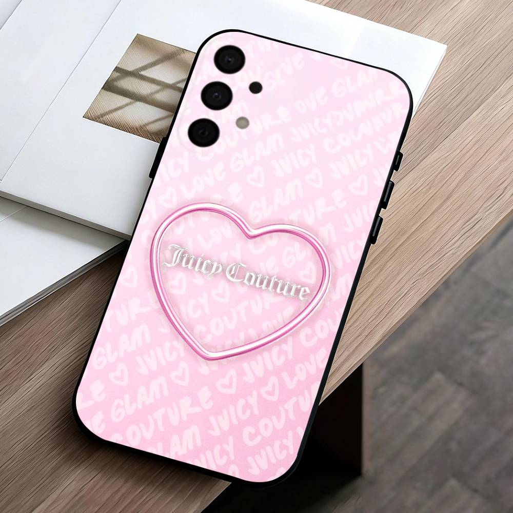 J-Juicy C-Couture Phone Case For Samsung Galaxy A73,A72,A71,A70,A53,A52,A51,Others Soft Black Cover