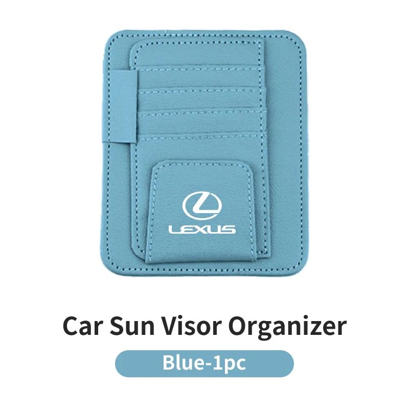 DJSZ3 Car Visor Sunglasses Holder Card Bag Glasses Storage Clip Interior For Lexus CT ES GS NX IS250 CT200h IS300h ES300h RX400h NX
