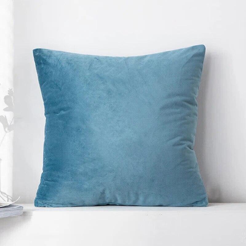Solid color velvet pillowcase huddle pillowcase Nordic vintage style cushion cover home